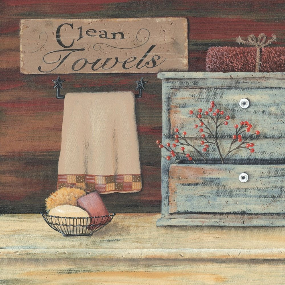 Clean Towels 2 White Framed Print Bathroom Wall Art HomeRoots