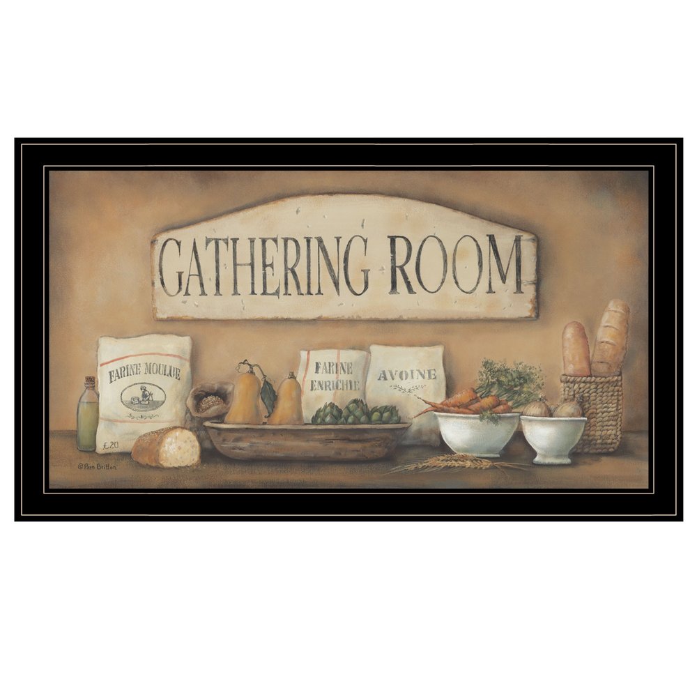 Gathering Room 2 Black Framed Print Kitchen Wall Art HomeRoots