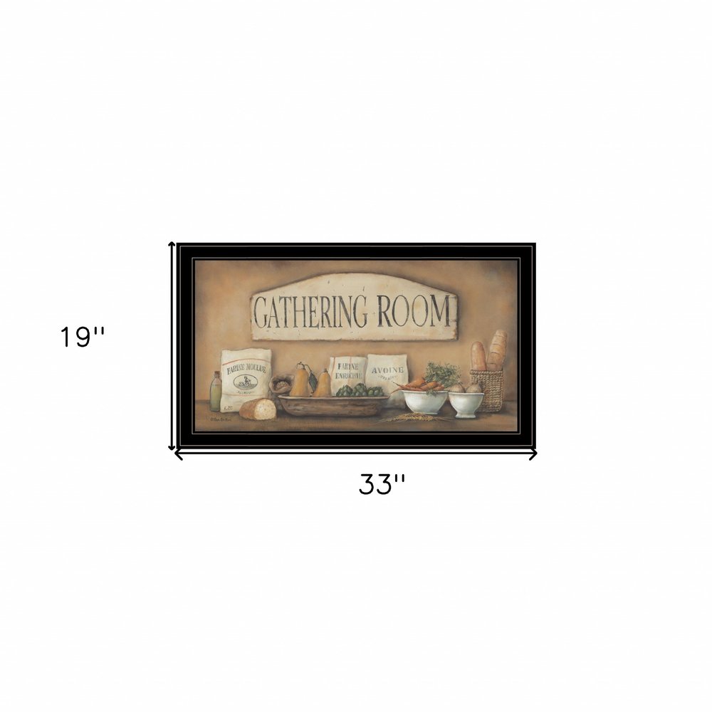 Gathering Room 2 Black Framed Print Kitchen Wall Art — view 3
