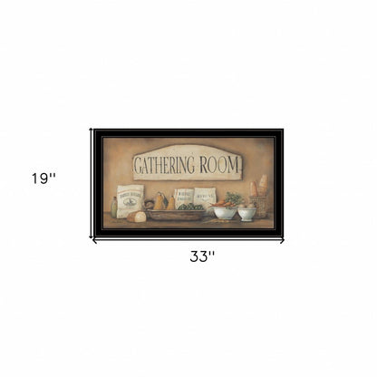 Gathering Room 2 Black Framed Print Kitchen Wall Art HomeRoots