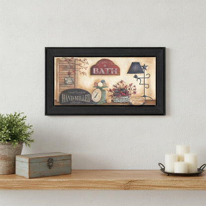 Country Bath 9 Black Framed Print Bathroom Wall Art HomeRoots