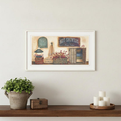 Bath House Collection 1 White Framed Print Bathroom Wall Art HomeRoots