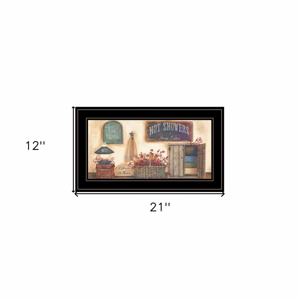Bath House Collection 3 Black Framed Print Bathroom Wall Art HomeRoots