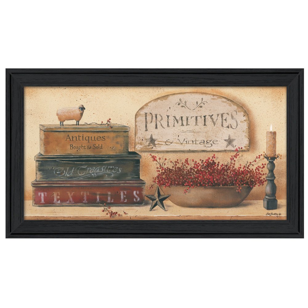 Primitives and Vintage 1 Black Framed Print Wall Art HomeRoots