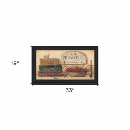 Primitives and Vintage 1 Black Framed Print Wall Art HomeRoots