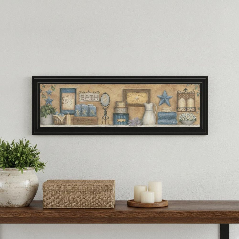 Starlight Bath 3 Black Framed Print Bathroom Wall Art — view 5
