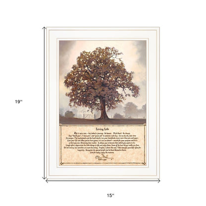 Living Life 5 White Framed Print Wall Art HomeRoots