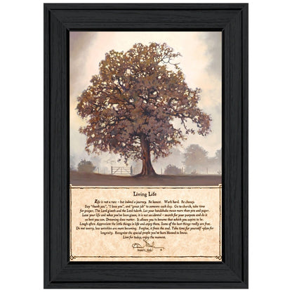 Living Life 6 Black Framed Print Wall Art HomeRoots