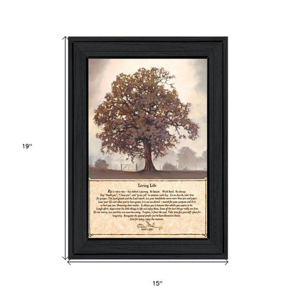 Living Life 6 Black Framed Print Wall Art HomeRoots
