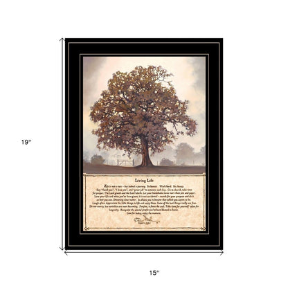 Living Life 7 Black Framed Print Wall Art HomeRoots