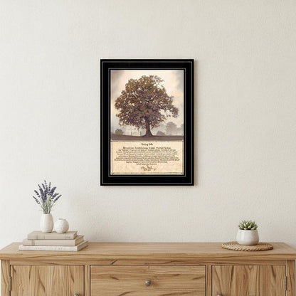 Living Life 7 Black Framed Print Wall Art HomeRoots