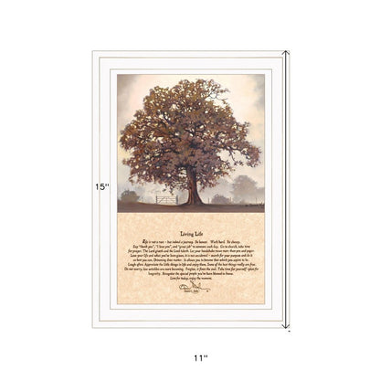 Living Life 3 White Framed Print Wall Art HomeRoots