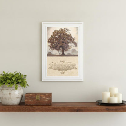 Living Life 3 White Framed Print Wall Art HomeRoots