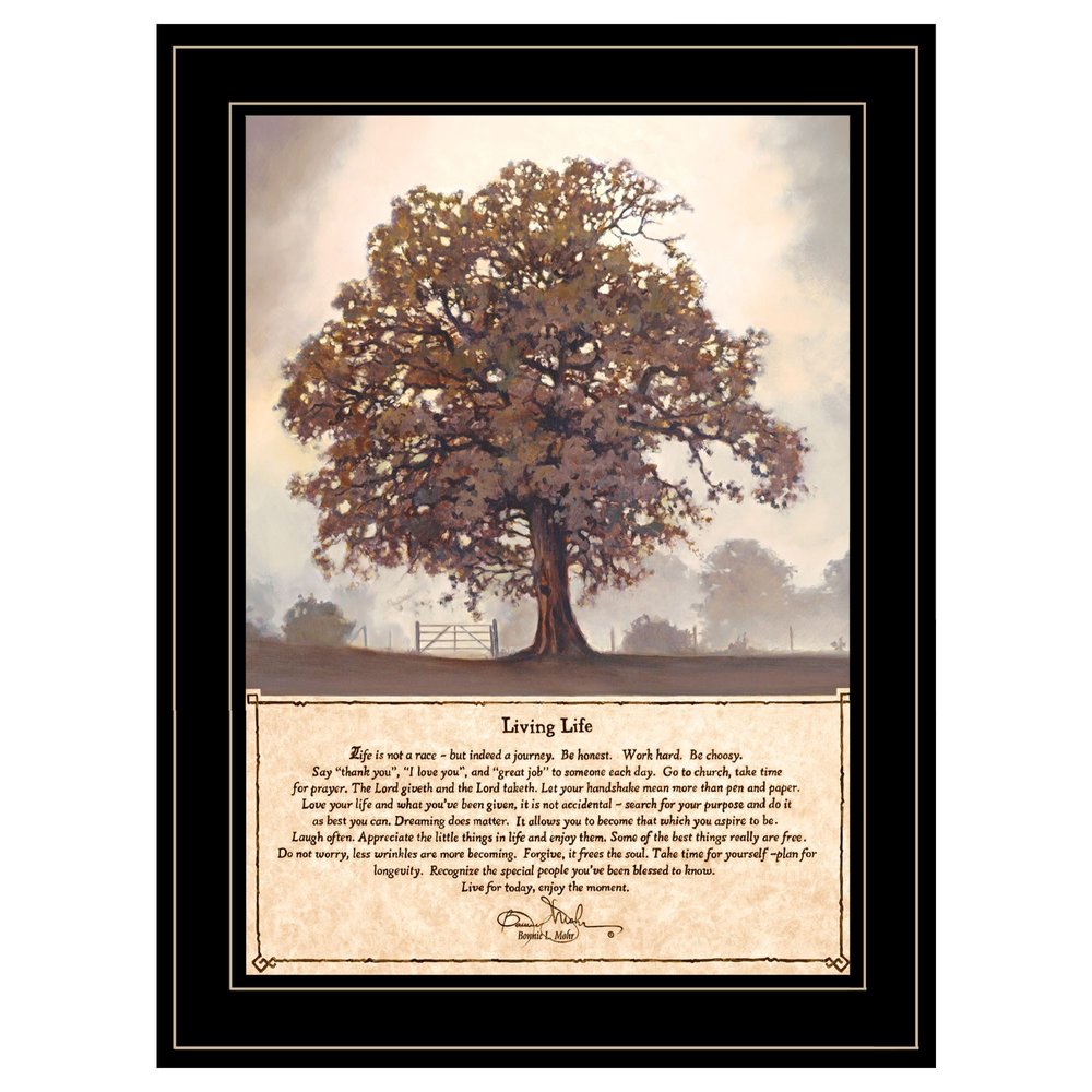 Living Life 2 Black Framed Print Wall Art HomeRoots