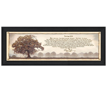 Living Life 11 Black Framed Print Wall Art HomeRoots