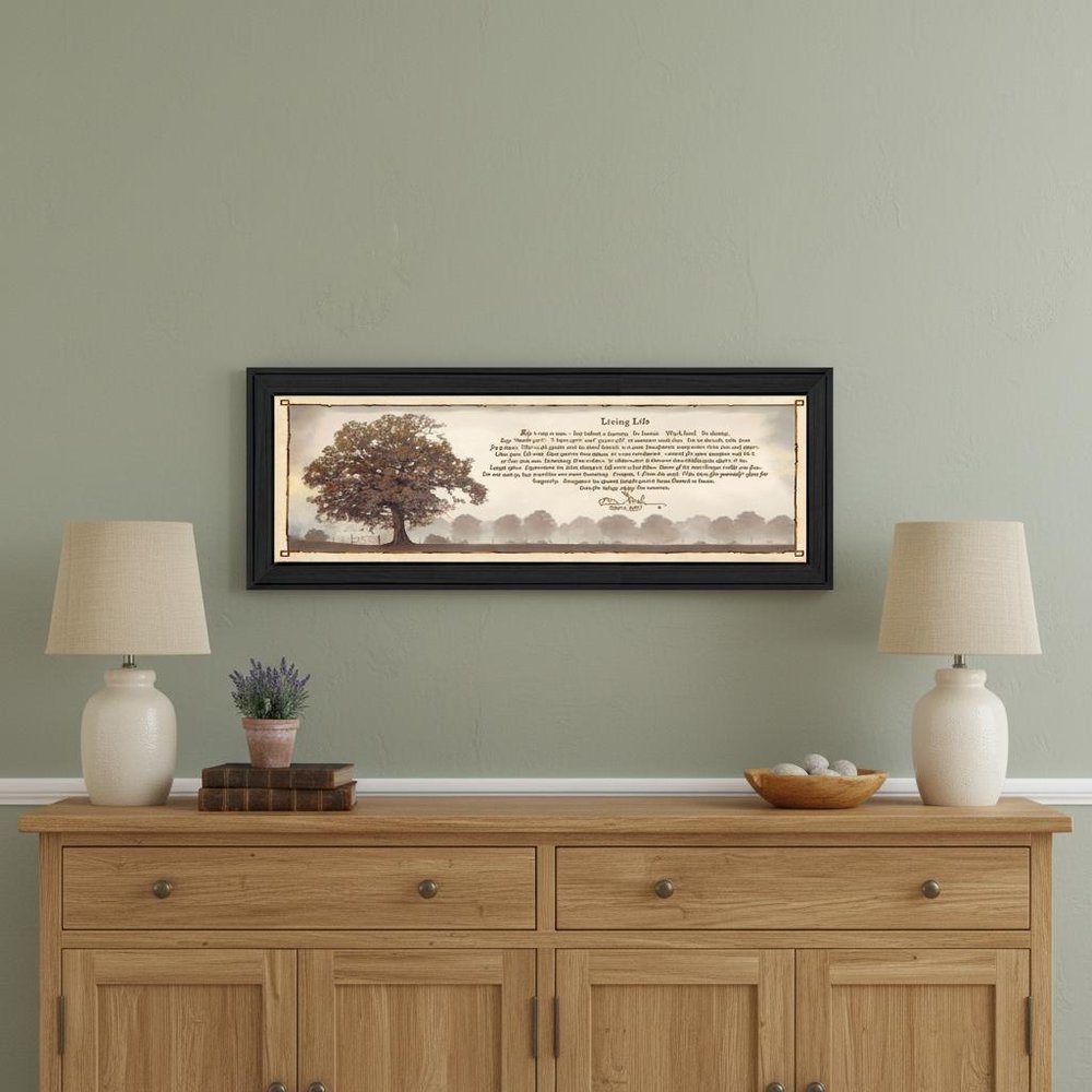 Living Life 11 Black Framed Print Wall Art HomeRoots