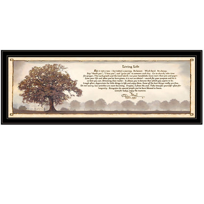Living Life 12 Black Framed Print Wall Art HomeRoots