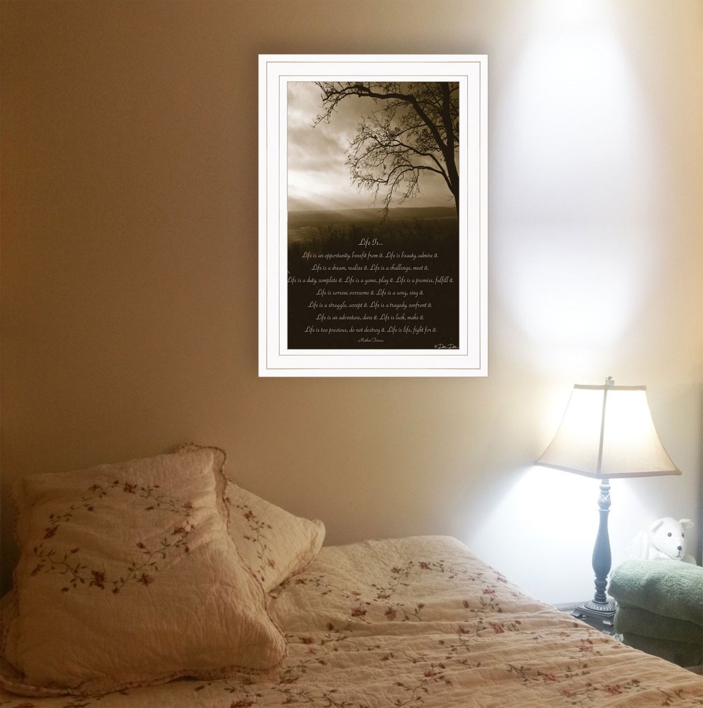 Life is 2 White Framed Print Wall Art HomeRoots
