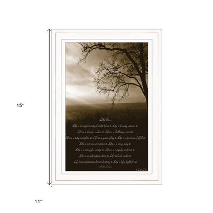 Life is 2 White Framed Print Wall Art HomeRoots