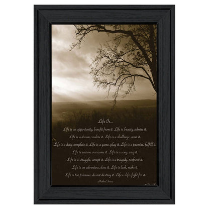 Life is 3 Black Framed Print Wall Art HomeRoots