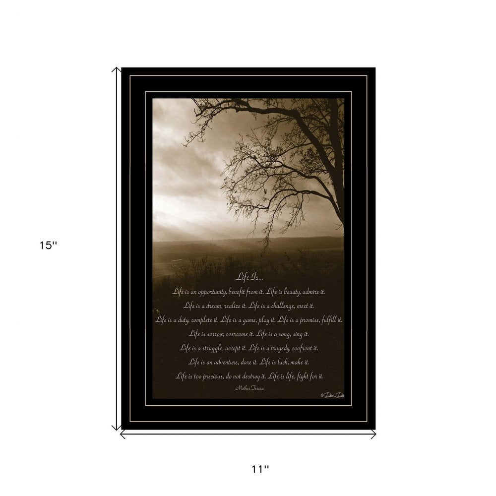 Life is 4 Black Framed Print Wall Art — view 4