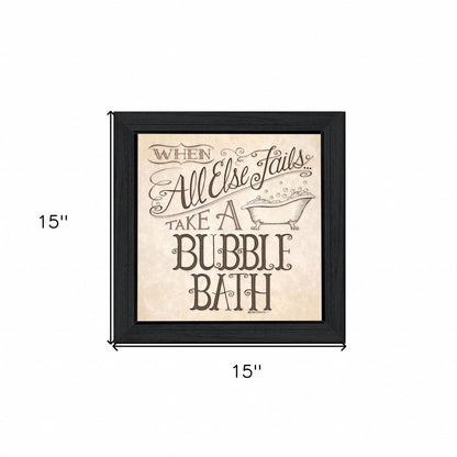 When All Else Fails 4 Black Framed Print Bathroom Wall Art HomeRoots