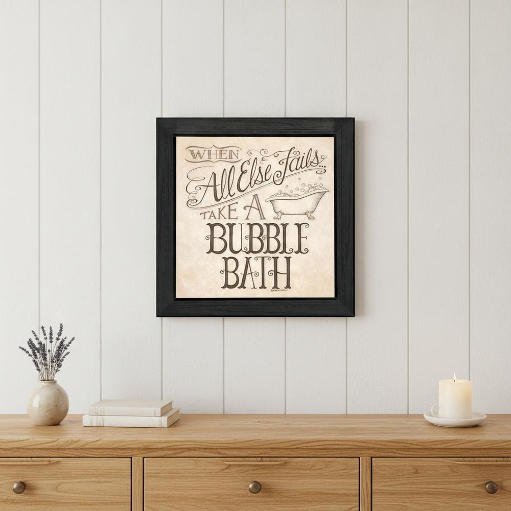 When All Else Fails 4 Black Framed Print Bathroom Wall Art HomeRoots