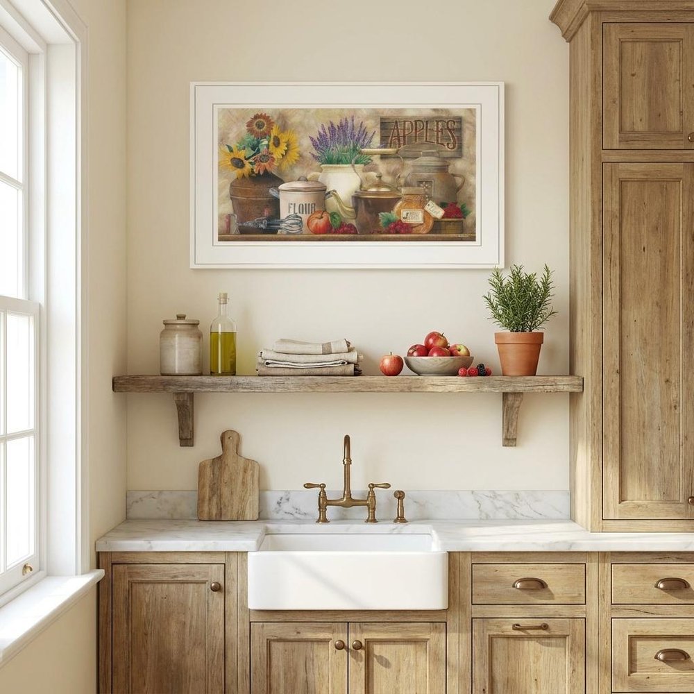 Antique Kitchen 4 White Framed Print Kitchen Wall Art HomeRoots