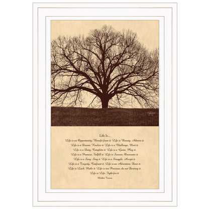 Life Is 5 White Framed Print Wall Art HomeRoots
