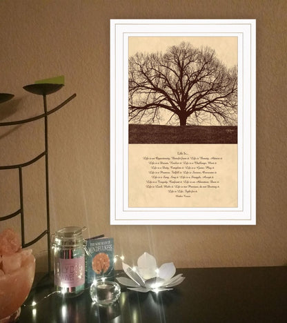 Life Is 5 White Framed Print Wall Art HomeRoots