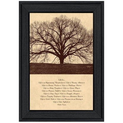 Life Is 6 Black Framed Print Wall Art HomeRoots