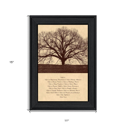 Life Is 6 Black Framed Print Wall Art HomeRoots