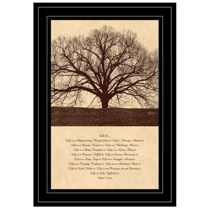 Life Is 7 Black Framed Print Wall Art HomeRoots