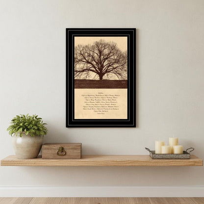 Life Is 7 Black Framed Print Wall Art HomeRoots