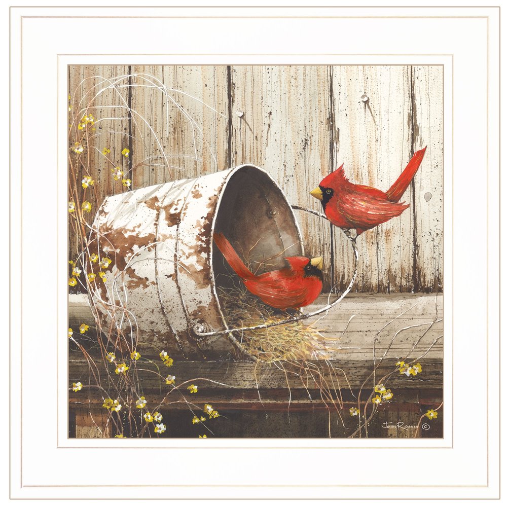 Playing Around 15x15 White Framed Print Wall Art HomeRoots