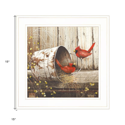 Playing Around 15x15 White Framed Print Wall Art HomeRoots