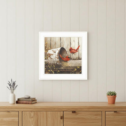 Playing Around 15x15 White Framed Print Wall Art HomeRoots