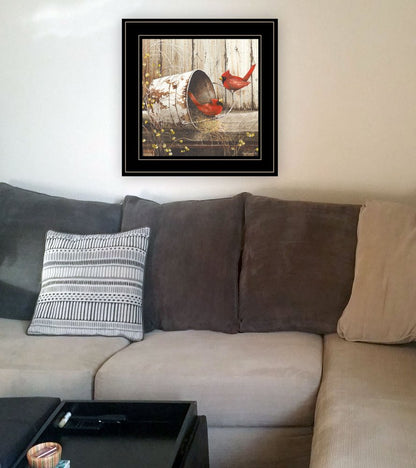 Playing Around 15x15 Black Framed Print Wall Art HomeRoots