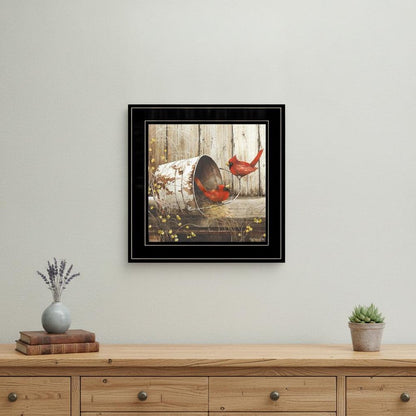 Playing Around 15x15 Black Framed Print Wall Art HomeRoots