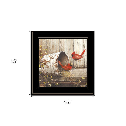 Playing Around 15x15 Black Framed Print Wall Art HomeRoots