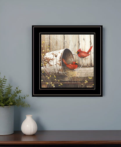 Playing Around 15x15 Black Framed Print Wall Art HomeRoots