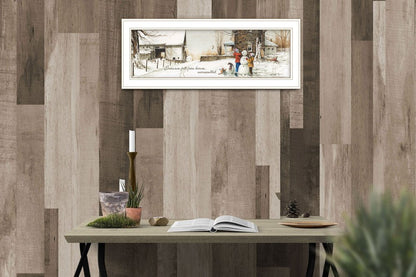 Snowmen from Heaven 2 White Framed Print Wall Art HomeRoots