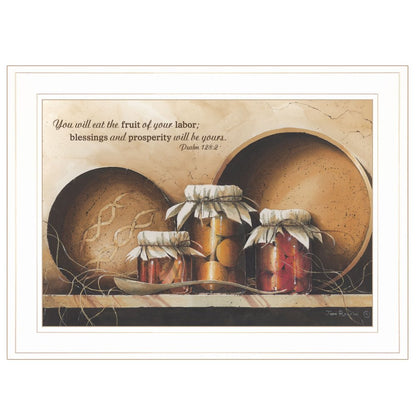Blessings and Prosperity 2 White Framed Print Wall Art HomeRoots