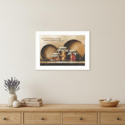 Blessings and Prosperity 2 White Framed Print Wall Art HomeRoots