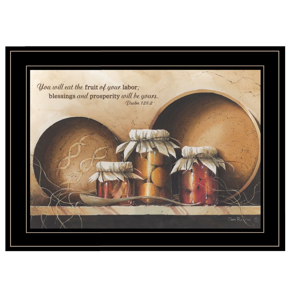 Blessings and Prosperity 3 Black Framed Print Wall Art HomeRoots
