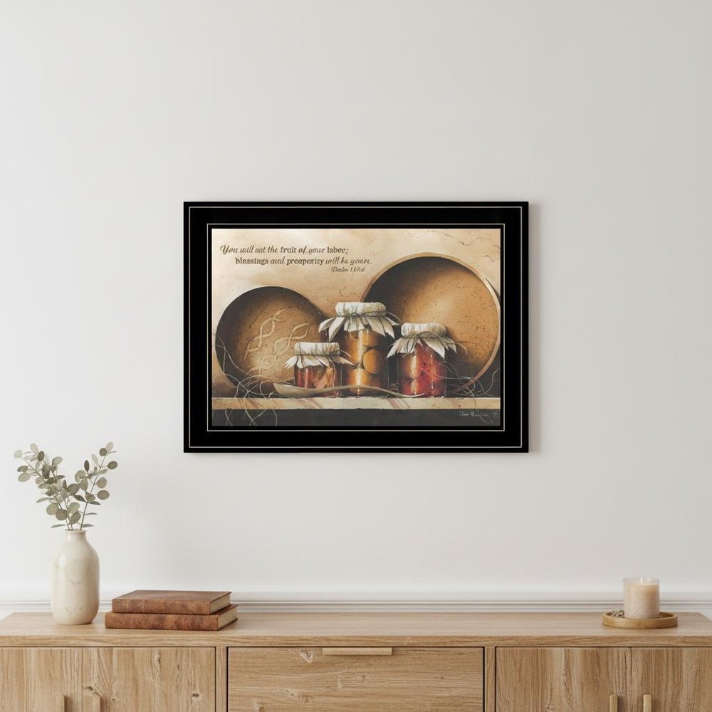 Blessings and Prosperity 3 Black Framed Print Wall Art HomeRoots
