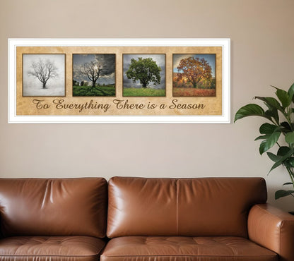 There is a Season 1 White Framed Print Wall Art HomeRoots