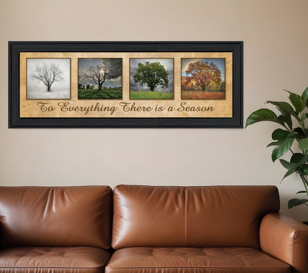 There is a Season Big Trees Black Framed Print Wall Art HomeRoots