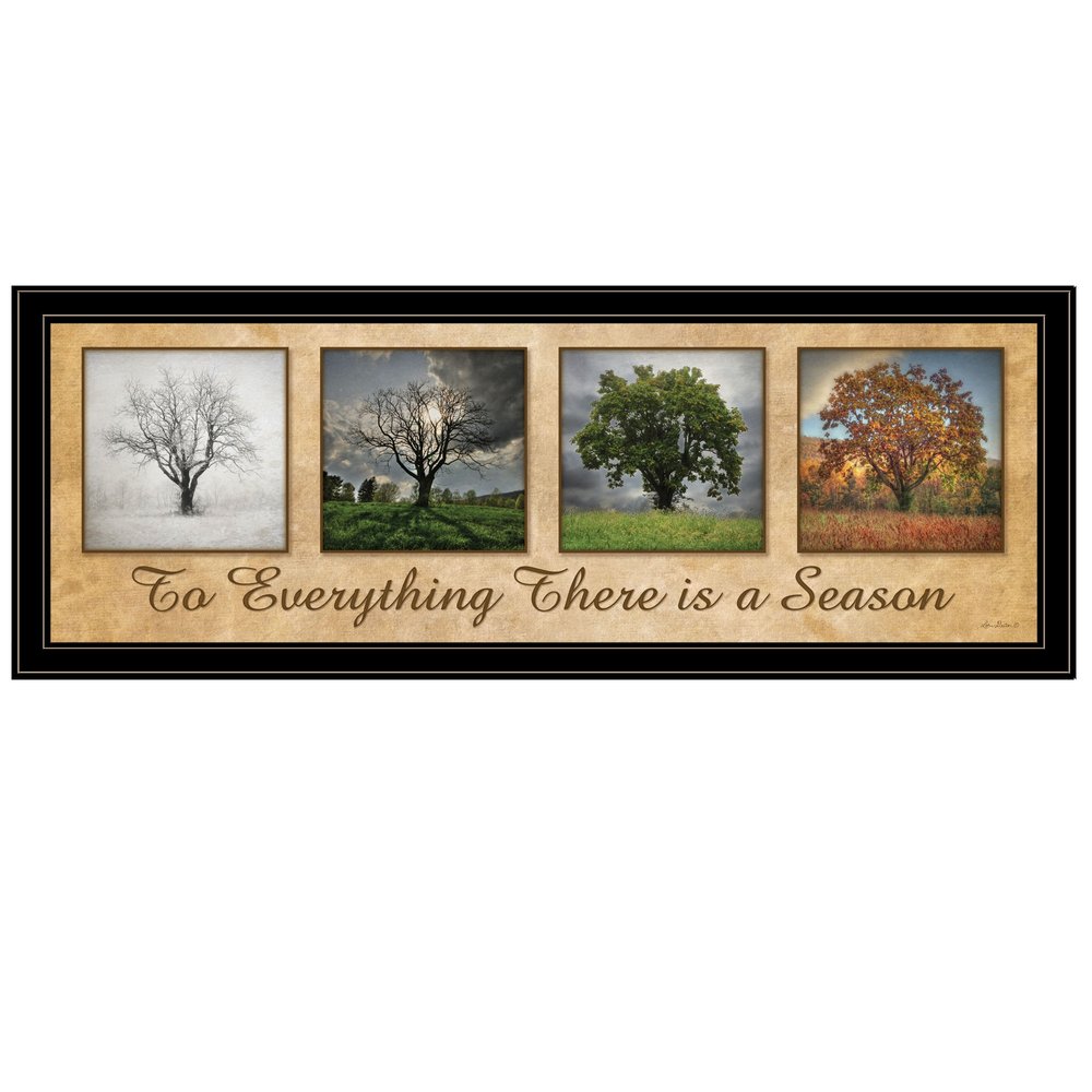 There is a Season Big Trees Black Framed Print Wall Art HomeRoots