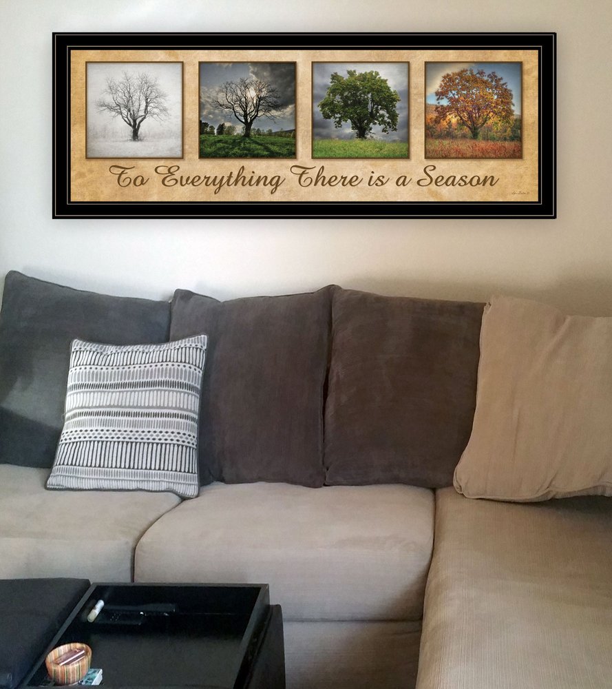 There is a Season Big Trees Black Framed Print Wall Art HomeRoots